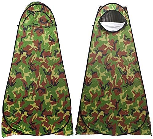 HongK- Privacy Tent- Pop Up Instant Tent Rain Shelter Tent Shower Toilet Bathroom Portable Changing Room For Beach Hiking Camping Outdoor Use In Camo (3 Colors Available) [P/N: ET-OUTDOOR005-CAMOU] - Image 6