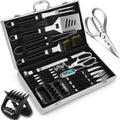 RINPIR 35pcs Grilling Tools Set with Aluminum Case for Men Dad Gifts, Black by RINPIR