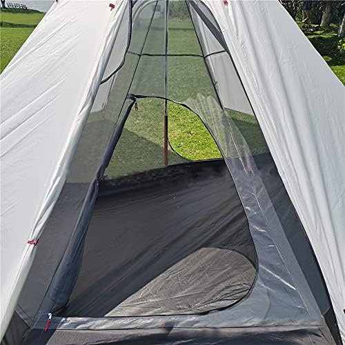 Half Octagonal Mesh Net for 4 Person Tipi Tent 2 Person Mesh Camping and Hiking - Image 6