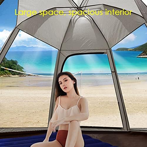 YXCKG 3-4 Person Tent - Dome Tents for Camping, Lightweight Tents Family Tents, 4 Mesh Windows Ventilation, Double Layer Instant Tent, Ideal for Camping in The Garden Beach (Color : Green) - Image 3