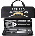 Retirement Gifts for Men, Retired Gifts for Men, Dad, Grandpa, Coworker, Teacher, Boss, Grilling Accessories, Heavy Duty Stainless Steel Grill Set BBQ Grill Tools for Outdoor Grill with Aluminum Case by Unknown