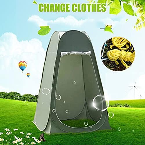Portable Pop Up Camping Shower Privacy Tent Dressing Changing Room Shelter for Beach Camp Toilet Outdoor with Zippered Carrying Bag, Camouflage - Image 3