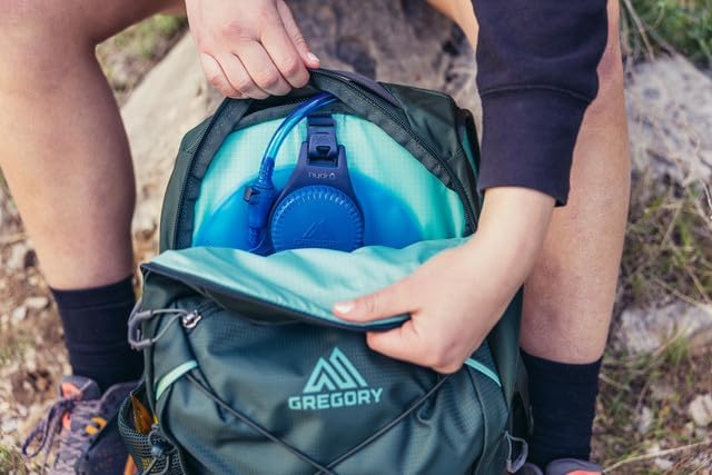 Gregory Swift 22L H2O Women's Day Hiking Backpack, Breathable Foam Backpanel, 2L Water Reservoir Included, One Size Fits All, Emerald Frost