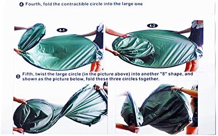 Portable Waterproof Pop up Tent Camping Beach Toilet Shower Changing Room Outdoor Bag (Army Green) - Image 3