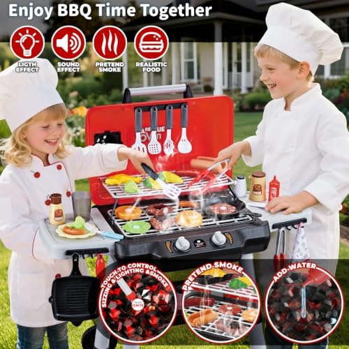 Shemira Kids Play Kitchen Toys, Kids BBQ Grill Playset, Play Grill Toys - Image 2