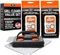 Proud Grill Q-Swiper Easy-Clean BBQ Grill Cleaner, Grate Cleaner, Value Set by ProudGrillCompany