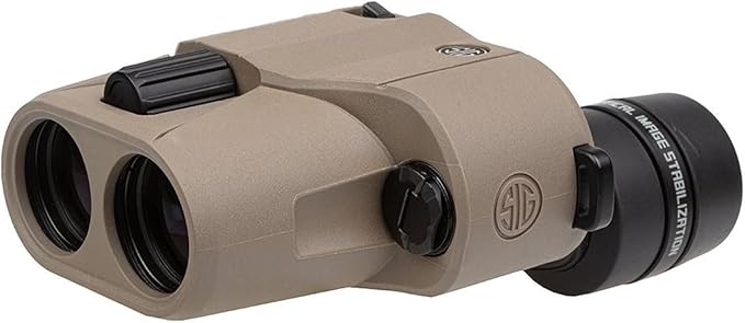 SIG SAUER Zulu6 FDE HDX OIS 16X42mm Waterproof Fog-Proof Portable Roof Prism Binocular with Image Stabilization (SOZ6WP16)