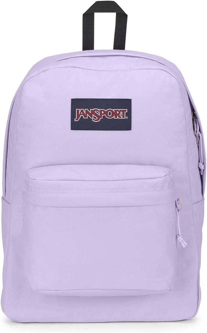 JanSport SuperBreak One Backpacks - Durable, Lightweight Bookbag with 1 Main Compartment, Front Utility Pocket with Built-in Organizer - Premium Backpack, Pastel Lilac
