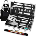 Romanticist 26pcs Stainless Steel BBQ Tools & Grill Accessories Set, Silver by ROMANTICIST