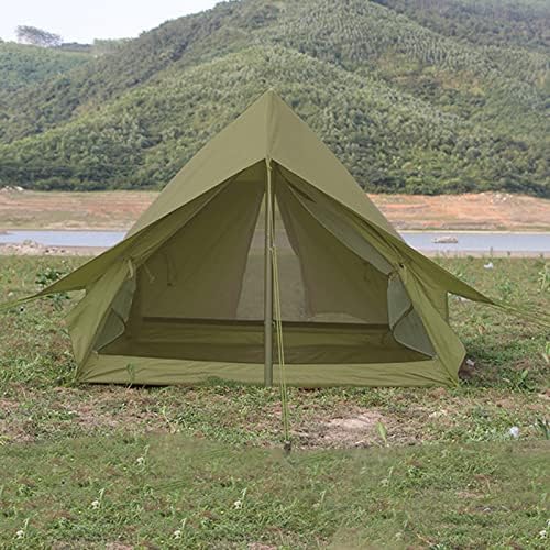 Camping Tent Waterproof Windproof Bell Tent Family Dome Tent for Camp Backpacking Hiking Outdoor Lightweight,Instant Pop-Up Tent with Carry Bag & Nail - Image 4