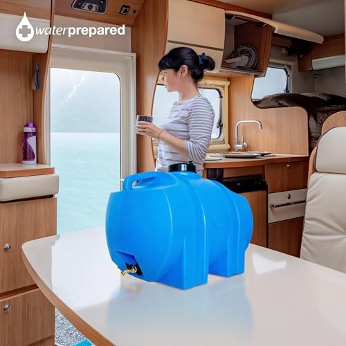 WaterPrepared 35 Gallon Portable Utility Water Tank, Blue, 3 Pack - Image 5