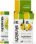 Skratch Labs Hydration Sports Drink Mix Packets – Real‑Fruit Electrolyte Powder for Fast Hydration & Endurance | Lemon Lime | 20 Pack | Vegan, Non‑GMO, Clean Ingredients