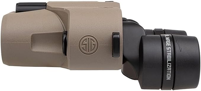 SIG SAUER Zulu6 FDE HDX OIS 12X42mm Waterproof Fog-Proof Portable Roof Prism Binocular with Image Stabilization (SOZ6WP12)
