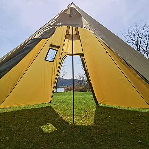 Tipi Hot Tent with Fire Retardant Stove Jack for Flue Pipes, 3~4 Person, Lightweight, Teepee Tents for Family Team Outdoor Backpacking Camping Hiking - Image 3