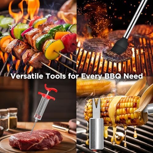 Kaluns BBQ Accessories, Complete Grill Set Grilling Gifts, 40 Pcs Premium Heavy Duty Stainless Steel Barbecue Grill Accessories for Outdoor Grill, Gifts for Dad - Image 4