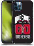 Head Case Designs Officially Licensed Ohio State University Go Buckeyes Football Graphics Hard Back Case Compatible with Apple iPhone 12 / iPhone 12 Pro