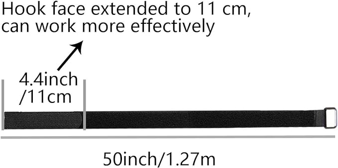 Hook And Loop Straps 10 Pack 50 inch Straps，Reusable Cable Strap,Management Adjustable Multipurpose Hook And Loop Securing Straps