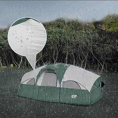 CAMPROS CP 8 Person Camping Tent, Room Divider, Rainfly, Weather Resistant - Image 4