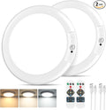 Rechargeable Motion Sensor Ceiling Lights with Remote, Battery Operated Closet Lights No Wiring, Wireless LED Shower Lights, 3 Colors Dimmable Overhead Lamps for Closet Shower Pantry Hallway, 2 Pack