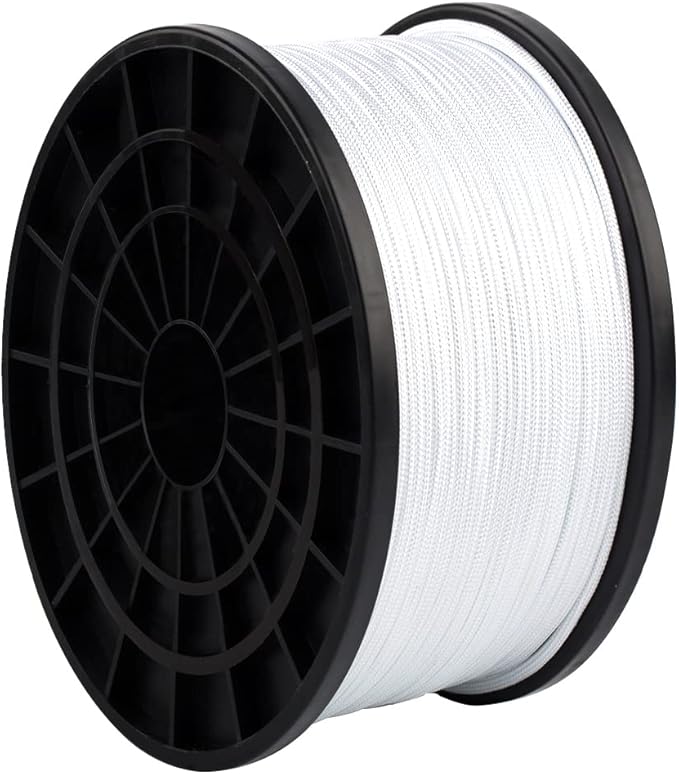 HERCULES Type III Paracord 550 Paracord Rope Parachute Cord, 1000' White for Survival Rope, Survival Cord