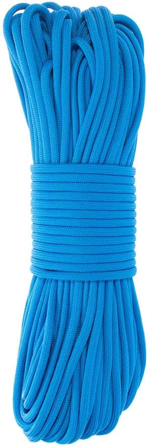 Paracord Planet Solid Color 550lb Paracord – 7 Strand Type III Nylon Cord for Indoor and Outdoor Tasks – Colonial Blue (100 ft)