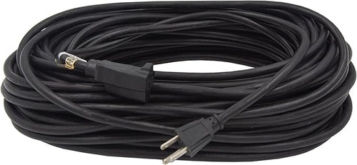 100FT Outdoor Extension Cord-16/3 SJTW Durable Black Extension Cable with 3 Prong Grounded Plug for Safety,Great for Outside Christmas Decorations