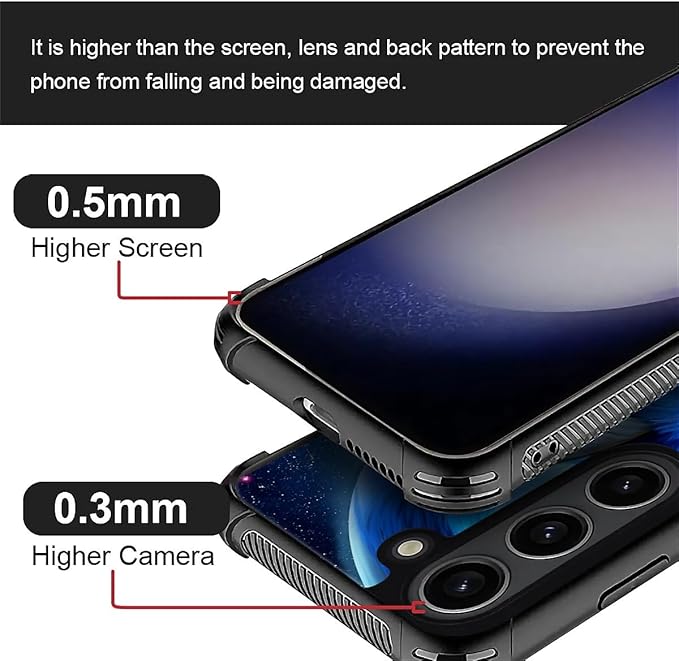 for Samsung Galaxy S23 Plus Case, Snowy Mountain Fox Lake Pattern Graphic Design Girl Boy Soft Silicone Hard Acrylic Shock Protection for Samsung Galaxy S23 Plus