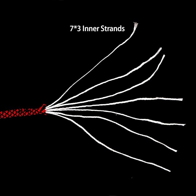 7 Strand Core 550lb Paracord Parachute Cord Lanyard Mil Spec Type III - 4mm 165 Feet Spool of Paracord String Braided Accessories
