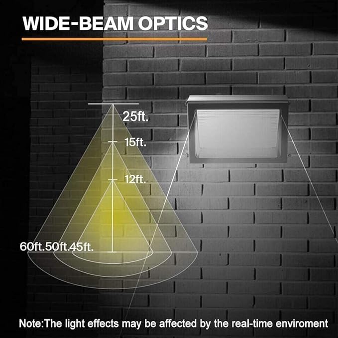 ledmo LED Wall Pack Light 150w Waterproof Ultra Bright Outdoor Lights Wall Mount 5000K 21000lm Commercial and Industrial Security Flood Lighting Exterior Fixture 100-277V Equivalent Energy Save