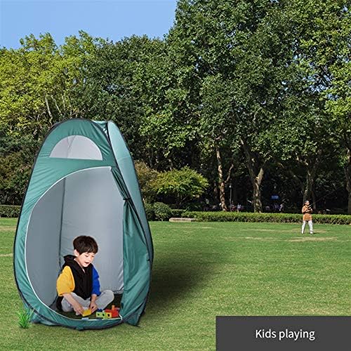 Portable Waterproof Pop up Tent Camping Beach Toilet Shower Changing Room Outdoor Bag (Army Green) - Image 6