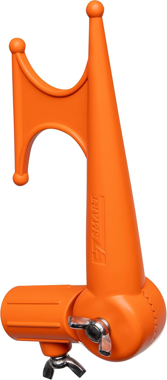 EZ SMART Handy Hook, Multi-Purpose Utility Hook, Adjustable Elbow, Screw on to Standard Thread Extension Pole for Hanging Bird Feeders, Christmas Lights, Ropes, Boats, Pool, and More