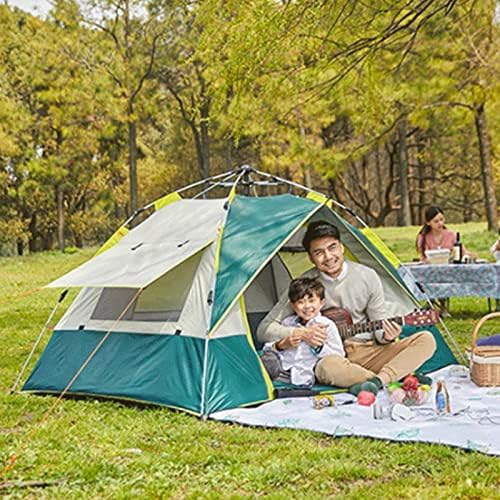 Camping Tent Family Dome Tent Waterproof Windproof Instant Pop-Up Tent for Camp Backpacking Hiking Outdoor Lightweight,Canvas Bell Tent with Carry Bag & Nail,B - Image 7