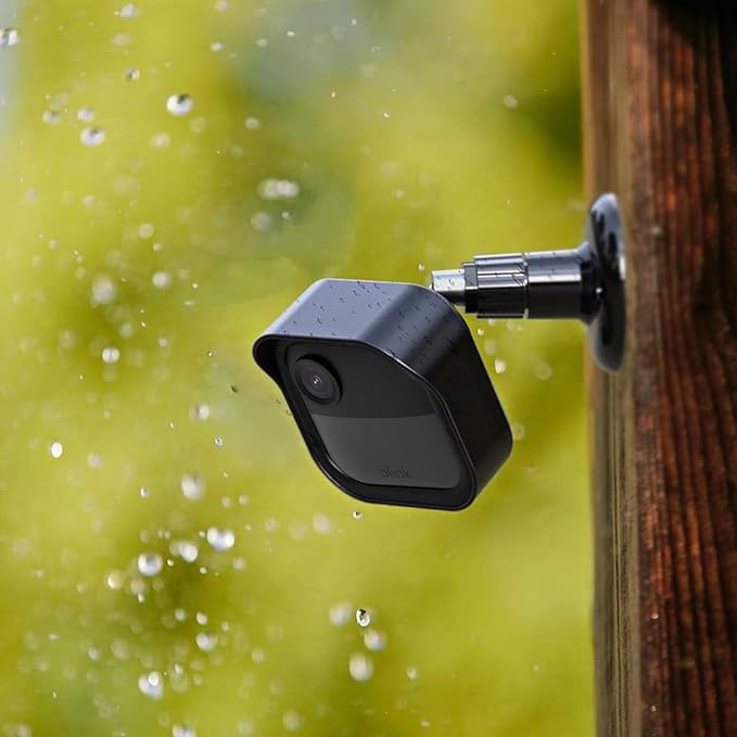 3 Pack Wall Mount for Blink Outdoor 4 (4th Gen) and Outdoor (3rd Gen), Weatherproof Protective Housing and 360 Degree Adjustable Mounting Bracket with Blink Sync Module 2 Mount (Black)