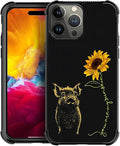 for iPhone 15 Pro Case, Pig Sunflower Yellow Sunshine Pattern Graphic Design Girl Boy Soft Silicone Hard Acrylic Shock Protection for iPhone 15 Pro