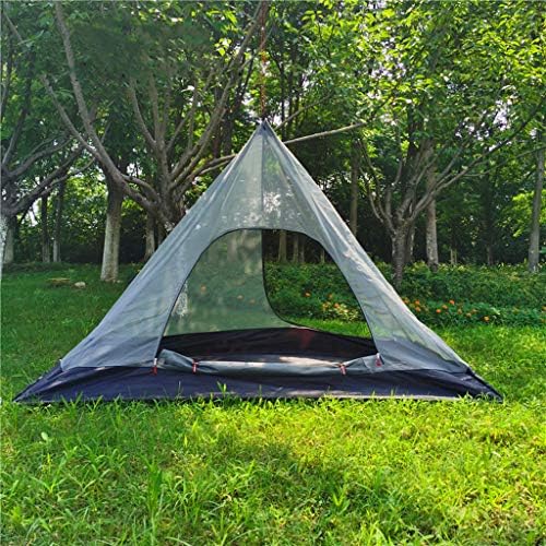 Tipi Tent Half Pyramid Mesh 2-4 Person Hot Teepee Tent with Fire Retardant Stove Jack for Flue Pipes 2 Person Mesh - Image 7
