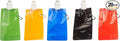 Funiverse Bulk 20-Pack 16 oz Collapsible Water Bottles - 5 Assorted Colors (Black, Green, Blue, Red, Orange) Foldable Travel Bottles for Sports, Gym, Camping, Party Favors & Gifts
