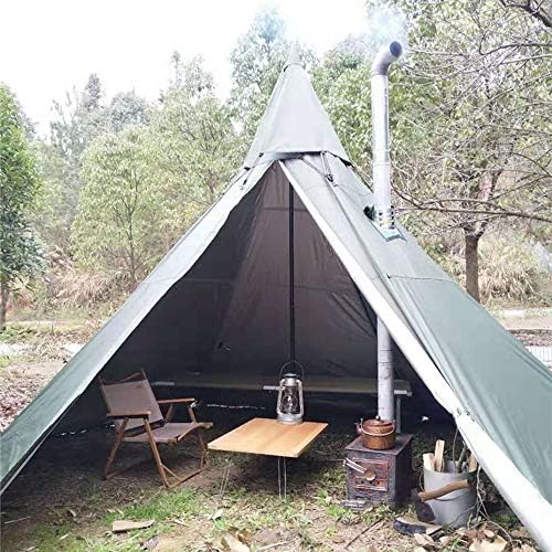 4 Season Waterproof Teepee Tent Yurt with Stove Jack for Adult Camping Hiking, Height 7.8FT/240CM - Image 5