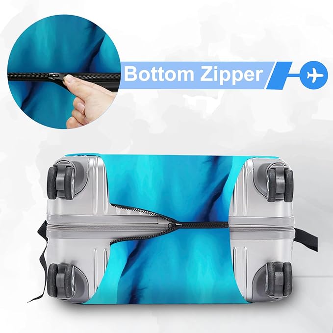ANNA QUEEN Boho Night Desert Travel Luggage Cover -Stretchable Airplane Suitcase Protector Sleeve,Universal Washable Fit for 28-30 Inch Checked Baggage,Water Resistant Durable Luggage Protector
