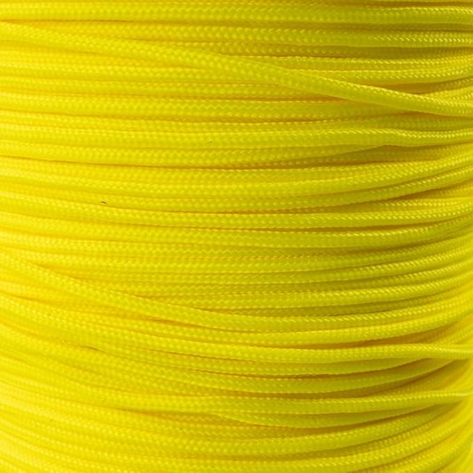 Paracord Planet 95lb Paracord – 1 Strand Type I Parachute Cord for Outdoors and DIY – Canary Yellow (50 ft)