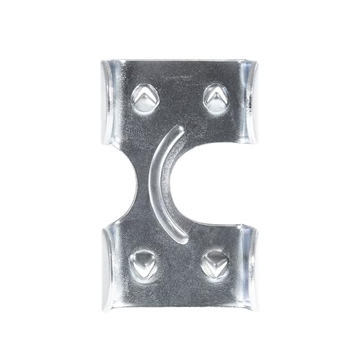 Rope & Cord Metal Clips for Rope, Cord, String – Heavy Duty Zinc Plated Double Rope Clamps – 1/2-Inch (3 Pack)
