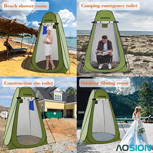Pop Up Privacy Shower Tent, Portable Changing Dressing Room with Carry Bag, Waterproof Sun Shelter for Camping, Beach, Hiking & Outdoor Activities. - Image 5