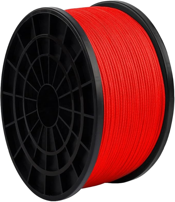 HERCULES Type III Paracord 550 Paracord Rope Parachute Cord, 250' Imperial Red for Camping Cord, Survival Rope