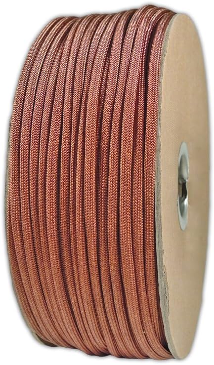 Paracord Planet Solid Color 550lb Paracord – 7 Strand Type III Nylon Cord for Indoor and Outdoor Tasks – Rust (10 ft)