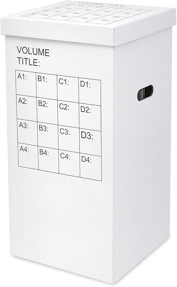 PerKoop 1 Pack Blueprint Holder Storage Organizer for Storing Poster Anchor Charts 16 Slots 25 x 14.2 x 14.2 Inch Blueprint Roll File Holder for Architectural Map School Office Home Items