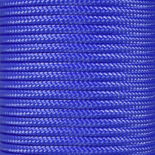 Paracord Planet 325 Paracord – 3 mm Type II Nylon Parachute Cord with 3 Inner Strands (Electric Blue, 100 ft)