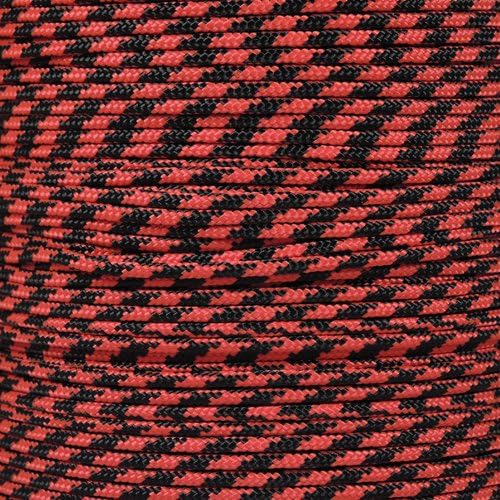 Paracord Planet 325 Paracord – 3 mm Type II Nylon Parachute Cord with 3 Inner Strands (Black Widow, 50 ft)