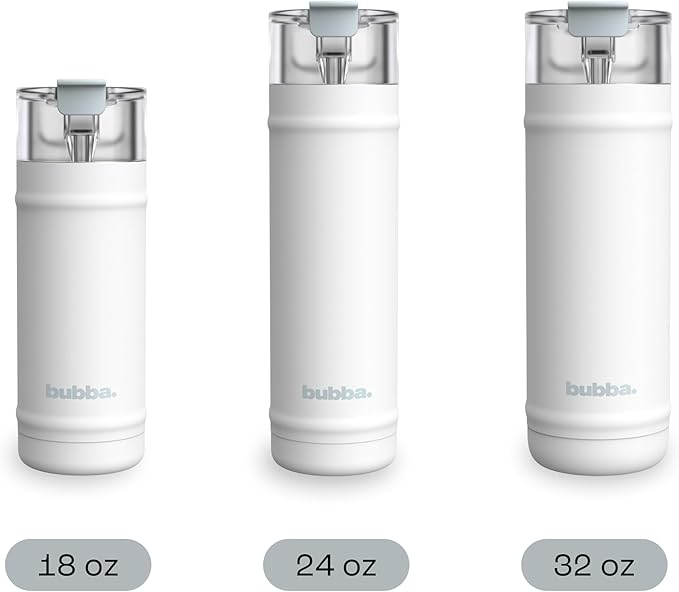 bubba 18 oz Dualsip Insulated Stainless Steel Water Bottle with Straw - Reusable, Leakproof, Lightweight, Dishwasher Safe, Lead-Free and BPA-Free, Fresh Kicks