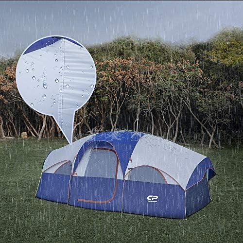 CAMPROS CP 8 Person Camping Tent, Room Divider, Rainfly, Weather Resistant - Image 3