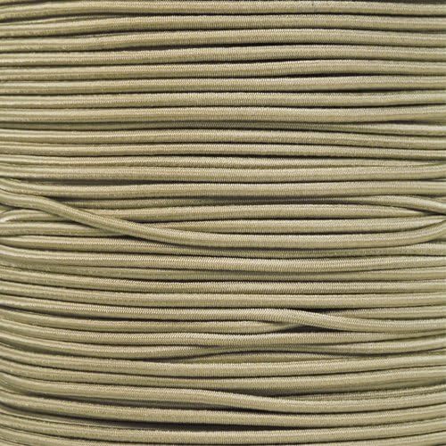Paracord Planet 1/8-Inch Shock Cord for Replacements, Repairs, and Outdoors – Gold (50 ft)