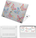 Laptop Case for New MacBook Pro 13 inch M1 M2 2016-2022 Release (Model A2338 A2289 A2251 A2159 A1989 A1708 A1706),Arts Pro 13.3" Hard Case Cover & Keyboard Cover,Colorful Butterfly